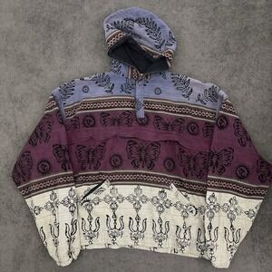 Vintage Durga Design Tribal Ethnic Print Size M/L Hippie-inspired Nature Flowers